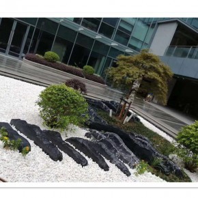 黑山石切片石 藝術(shù)擺件制作 藝術(shù)墻景觀切片石